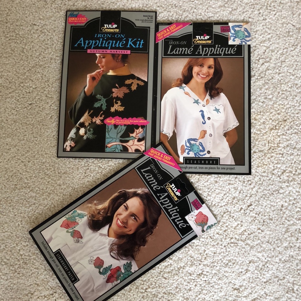 3. sets NWT nature theme  pre cut lame appliqués